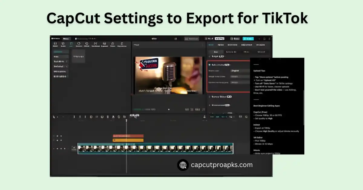 CapCut Settings to Export for TikTok Perfect Quality in 2025 (Full Guide) 1 CapCut Settings to Export for TikTok